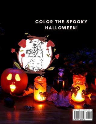 SPOOKY HALLOWEEN Coloring BOOK for KIDS: Fun and Easy Coloring Book For Kids AWESOME coloring PAGES with HALLOWEEN characters for Boys Girls Beginners Preschool and Kindergarden