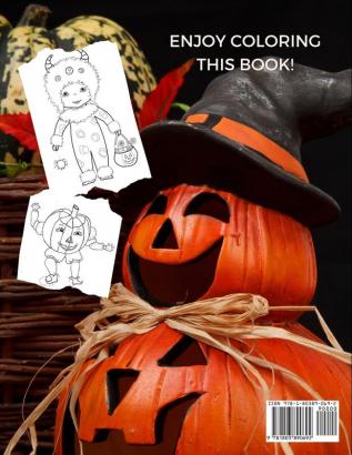 Coloring Book For KIDS - A HALLOWEEN STORY: Super Fun HALLOWEEN EDITION Coloring Book with cool images for KIDS