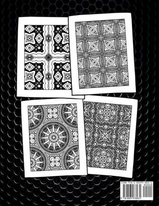 120 Abstract Coloring Designs: Adult Coloring Book / Stress Relieving Patterns / Relaxing Coloring Pages / Premium Design / Vol.2