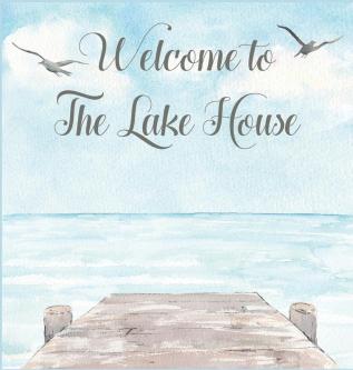 Lake house guest book (Hardcover) for vacation house guest house visitor comments book