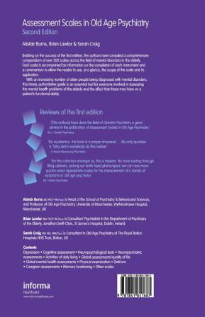 Assessment Scales in Old Age Psychiatry