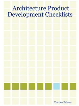 Architecture Product Development Checklists