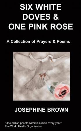 Six White Doves & One Pink Rose