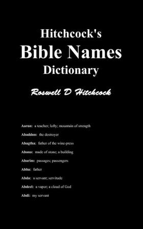 Hitchcock's Bible Names Dictionary