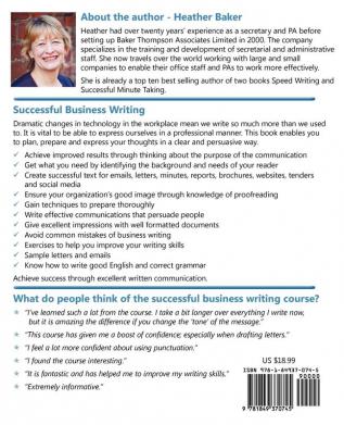 Successful Business Writing - How to Write Business Letters Emails Reports Minutes and for Social Media - Improve Your English Writing and Grammar: ... of Exercises and Free Downloadable Workbook