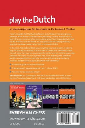 Play the Dutch: An Opening Repertoire for Black Based on the Leningrad Variation