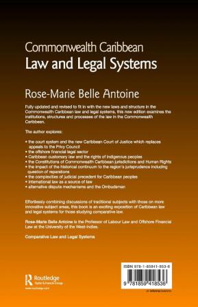 Commonwealth Caribbean Law and Legal Systems