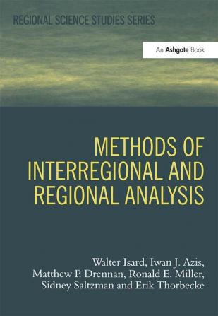 Methods of Interregional and Regional Analysis