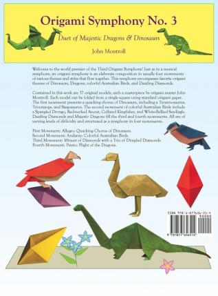 Origami Symphony No. 3: Duet of Majestic Dragons & Dinosaurs