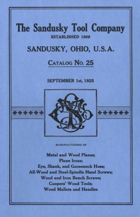 Sandusky Tool Co. 1925 Catalog: Catalog No. 25 September 1st 1925