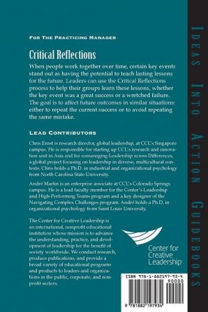 Critical Reflections: How Groups Can Learn from Success and Failure (J–B CCL (Center for Creative Leadership))