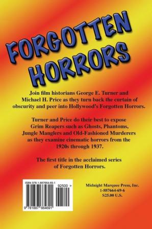 Forgotten Horrors: The Definitive Edition: 1