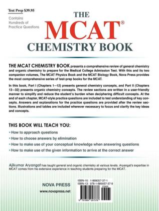 The MCAT Chemistry Book