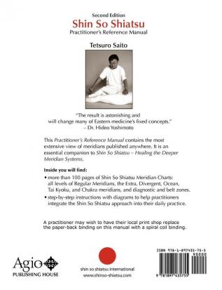 Shin So Shiatsu: Healing the Deeper Meridian Systems - Practitioner's Reference Manual Second Edition