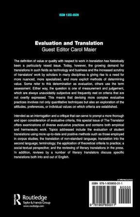 Evaluation and Translation