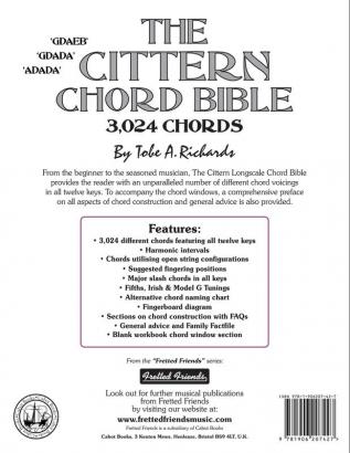 The Cittern Chord Bible: Fifths Irish and Modal D Shortscale Tunings 3024 Chords