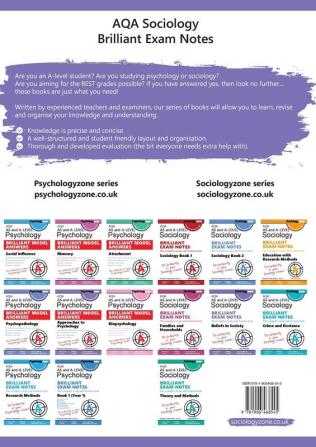 AQA Sociology BRILLIANT EXAM NOTES: Beliefs in Society: A-level: The Complete Study and Revision Book