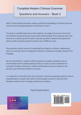 Complete Modern Chinese Grammar: Book 2 - Intermediate