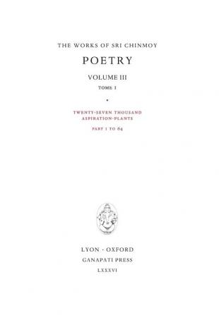 Poetry III tome 1