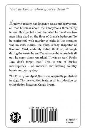 The Case of the April Fools: A Ludovic Travers Mystery: 9 (The Ludovic Travers Mysteries)