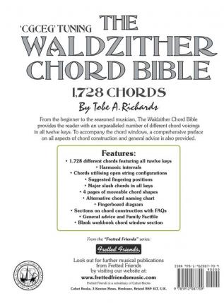 The Waldzither Chord Bible: CGCEG Standard 'C' Tuning 1728 Chords: FFHB29 (Fretted Friends Series)