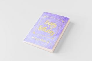 Birthday Guest Book HARDCOVER Birthday Party Guest Comments Book