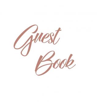 Rose Gold Guest Book Weddings Anniversary Party's Special Occasions Memories Christening Baptism Visitors Book Guests Comments Vacation Home ... Funeral Wake and Visitor Book (Hardback)