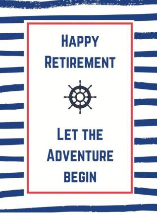 Retirement book to sign (Hardcover): Happy Retirement Guest Book thank you book to sign leaving work book to sign Guestbook for retirement message ... let the adventure begin retirement book