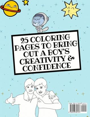 I Am Kind Confident and Brave: A Coloring Book For Boys