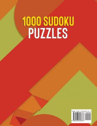 1000 Sudoku Puzzles Easy Medium and Hard difficulty Large Print: The Sudoku obsession collection Book 2