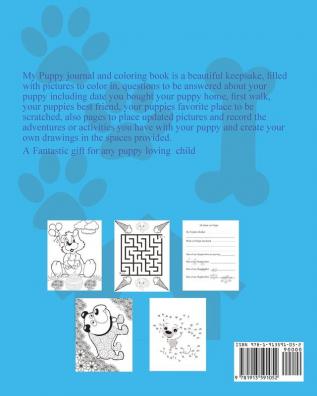 My Puppy Journal & Coloring book