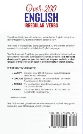 Over 200 English Irregular Verbs: Part 1: Levels A1 A2 B1 B2 C1 C2