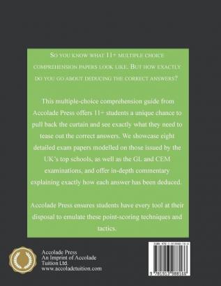 11+ Multiple-Choice Comprehension: Practice Papers and In-Depth Guided Answers: CEM GL and Independent School 11 Plus English Exams