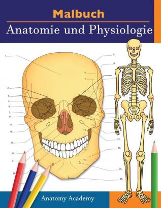 Malbuch Anatomie und Physiologie: Unglaublich detailliertes Arbeitsbuch zum Selbsttest Farbe für das Studium Perfektes Geschenk für Medizinstudenten Ärzte Krankenschwestern und Erwachsene