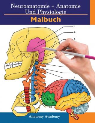 Neuroanatomie + Anatomie und Physiologie Malbuch: 2-in-1-Sammlungssatz Unglaublich detailliertes Arbeitsheft mit Selbsttestfarben für Studium und Entspannung