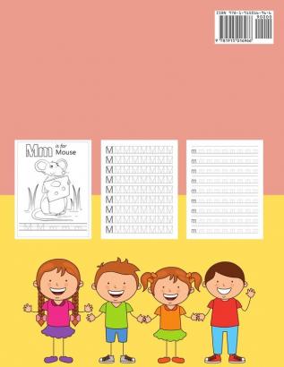 Letter Tracing And Alphabet Practice Workbook: Ages 3-5 Preschool Practice Handwriting Workbook Lots Of Fun With Tracing Letters