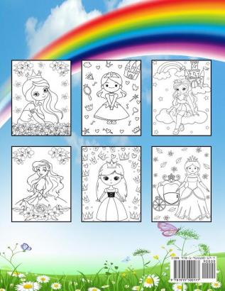 Princess Coloring Book: Great Princess Activity Book for Girls and Kids Perfect Princess Book for Little Girls and Toddlers who Love to Play and Enjoy with Princesses