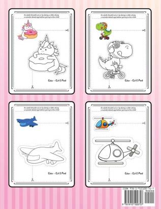 Scissor Skills Preschool Workbook for Kids: A Fun Cutting Practice for Toddlers and Kids Ages 3-5 Activity Book Cut-and-Paste Activities to Build Hand- Eye Coordination and Fine Motor Skills