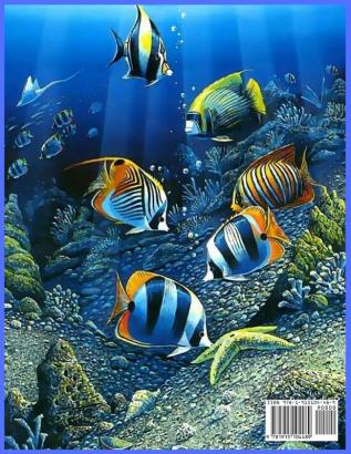 Sea Creatures Coloring Book: For Men and Woman with Sea and Underwater Life Featuring Dolphins Tropical Fish Amazing Coral Reefs and Beautiful Landscapes.