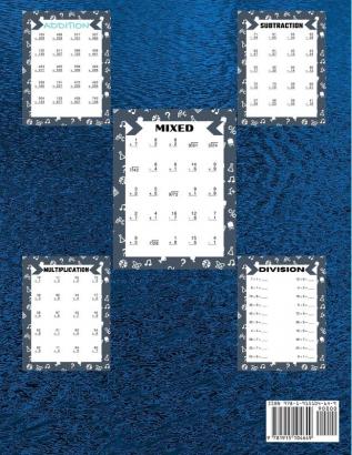 Math Practice with Addition Subtraction Multiplication & Division Grade 3-5