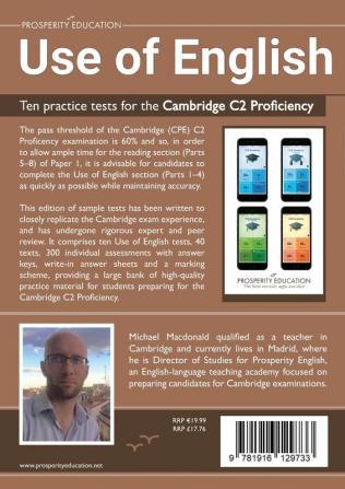 Use of English: Ten practice tests for the Cambridge C2 Proficiency