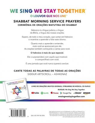 We Sing We Stay Together: Shabbat Morning Service Prayers (PORTUGUESE BRA): O Louvor Que Nos Une: Cerimonia De Oracoes Matutina Do Shabbat