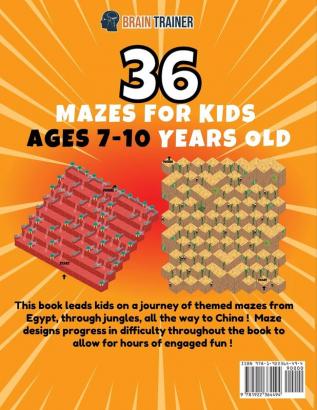 3D Maze For Kids - 7-10 Year Old Edition - Fun Activity Book Of Mazes For Girls And Boys (Ages 7-10)