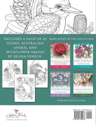 Australian Animals and Wildflowers Colouring Book