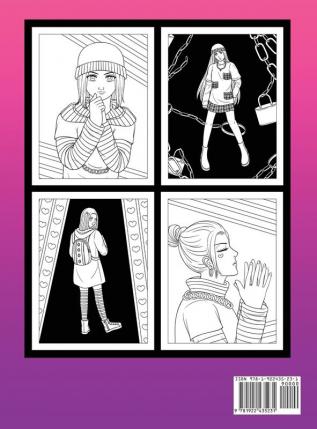 Egirl Style Coloring Book: A Fun Easy And Relaxing Coloring Gift Book with Stress-Relieving Designs and Fashion Ideas for Egirls and Eboys