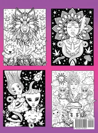 Stoner Chicks - A Stress Relieving Psychedelic Coloring Book For Women