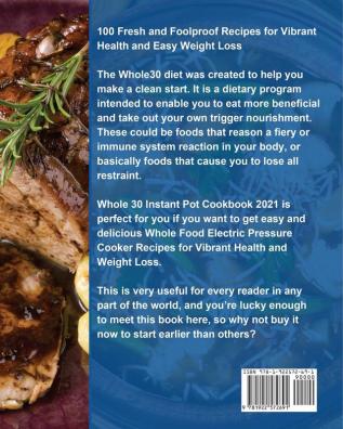 Whole 30 Instant Pot Cookbook 2021