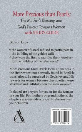 More Precious than Pearls (with Study Guide): The Mother's Blessing and God's Favour Towards Women