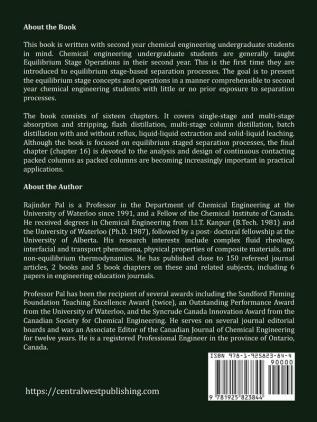 Student Study Guide: Introduction to Analysis and Design of Equilibrium Staged Separation Processes (Chemical Engineering)