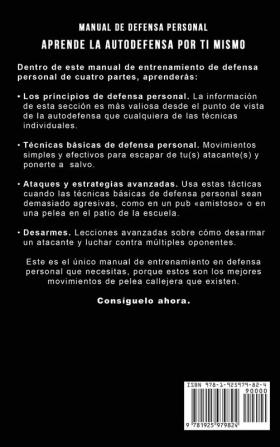 Manual de Defensa Personal: Los Mejores Movimientos De Lucha En La Calle Y Técnicas De Autodefensa: 1